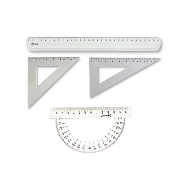 Kit Fundamental Acrinil Regua 30cm +TRANSF+ESQ.180g - 2490