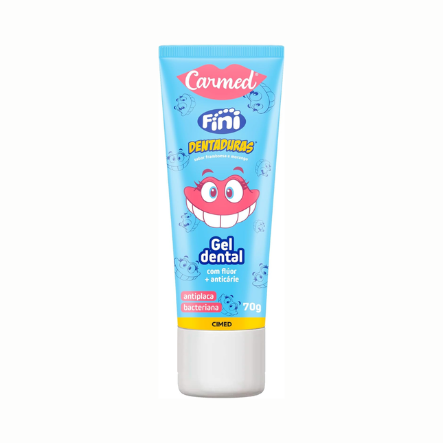 Gel Dental Carmed 70g Com Fluor Fini Dentaduras - 105224