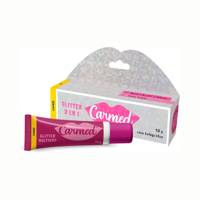 Protetor Labial Carmed Rosa Glitter 3 Em 1 10g - 105274