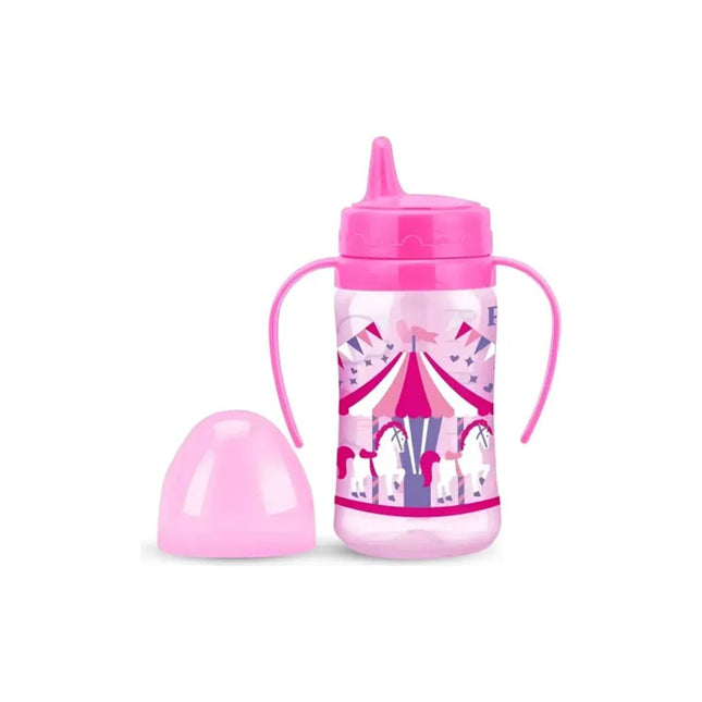 Copo Treinamento Petita Bico Silicone Cristal Cor Rosa 270ml Rs - 6102