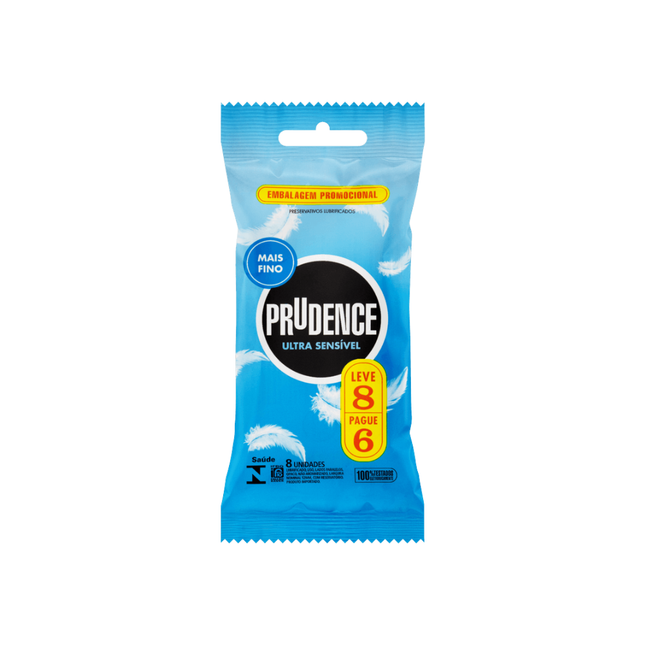 Preservativo Prudence Ultra Sensivel Leve 8 Pague 6 - A2005
