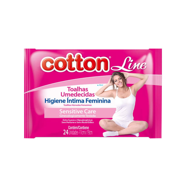 Toalha Higie Topp Cotton Intima Com 24 Unidades