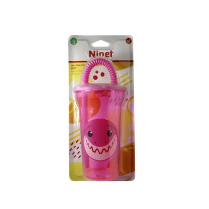 Copo Ninet Educativo S/H Sport Com Canudo Cor Rosa - 2318