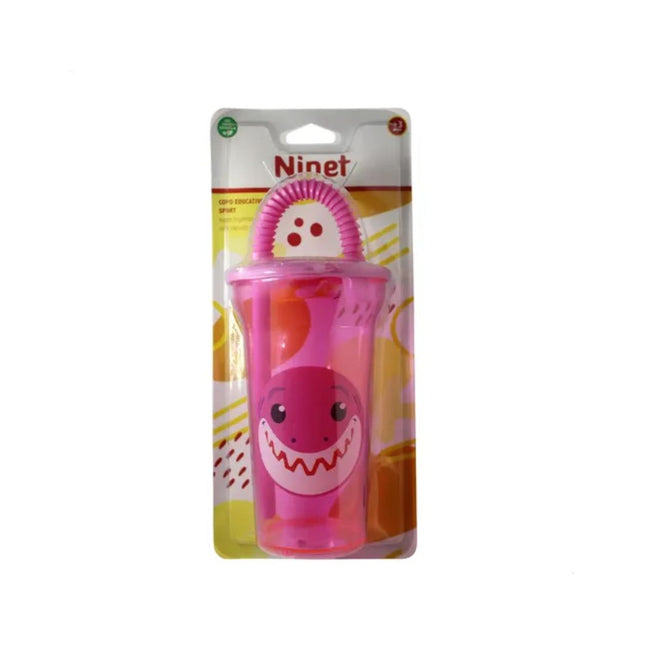 Copo Ninet Educativo S/H Sport Com Canudo Cor Rosa - 2318