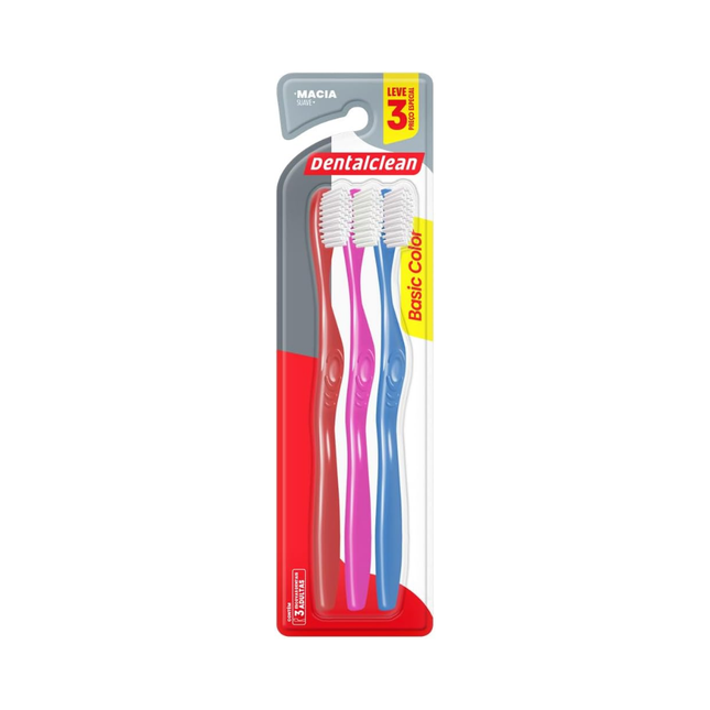 Escova Dentalclean Basic Color Macia L3 P2 - 0103080001