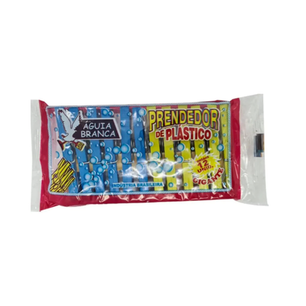 Prendedor Roupa Plastico Aguia Super Colorido Com 12 Unidades - 815