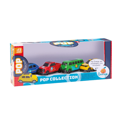 Pop Cars Collection Orange Toys - 0491