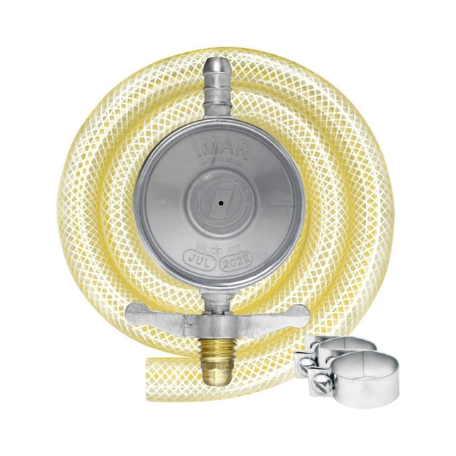 Regulador Para Gas Com Tampa ABS E Mangueira PVC De 0,80M Nv - 0727/02ABSCZ