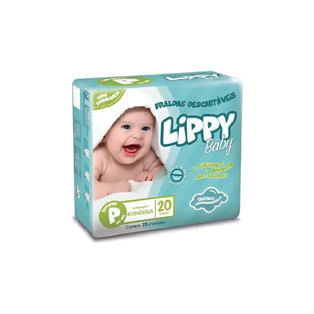 Fralda Desc.Lippy Baby Tamanho .P Pacote Com 20 Unidades
