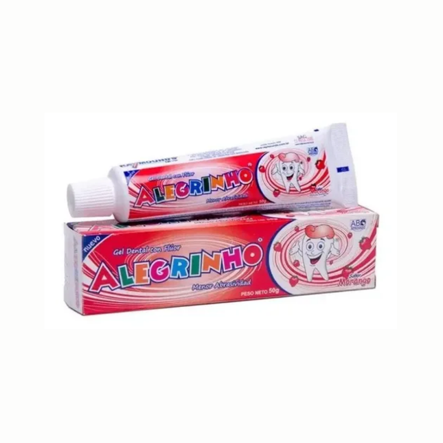 Gel Dental Infantil Alegrinho Morango 50g