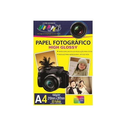 Papel Fotografico Off Paper A4 180g 210MMX297mm 50FLS - 10059
