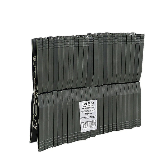 Prendedor Roupa Plastico Lobelka Super Pacote Com 48 Unidades