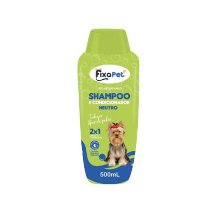 Shampoo 2X1 Neutro Fixa Pet 500ml - 10484