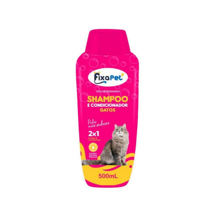 Shampoo 2X1 Gato Fixa Pet 500ml - 10485