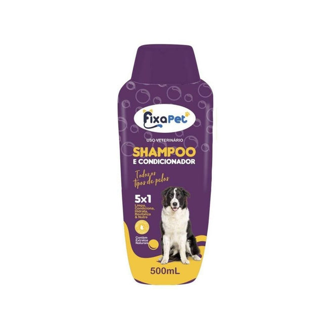 Shampoo 5X1 Todos Os Tipos De Pelo Fixa Pet 500ml - 10486