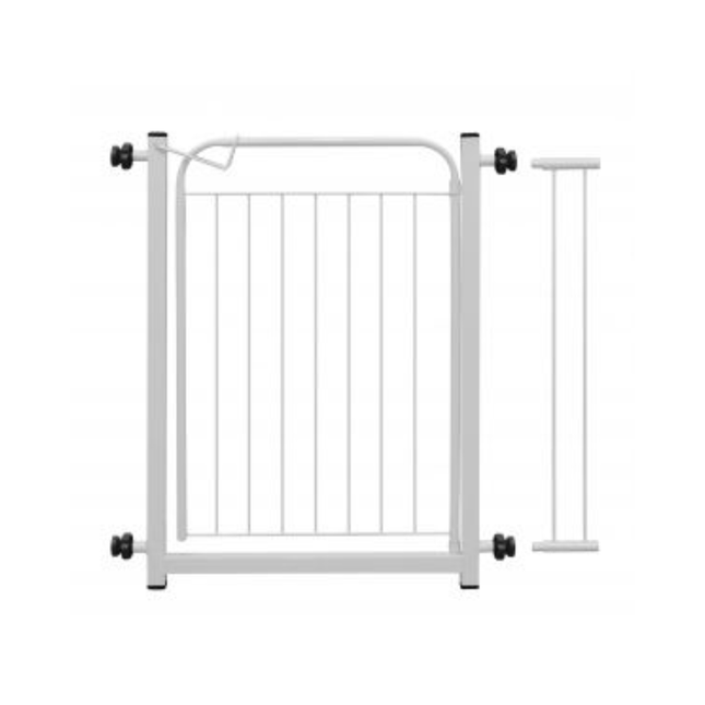 Portao Pet Aramado Com Prolongador Cor Branco Acomix - 010.930.01