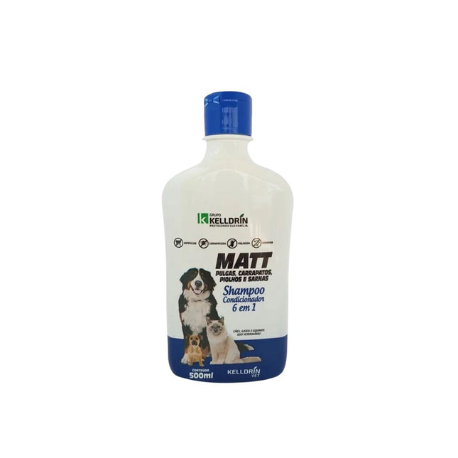 Shampoo E Condicionador Pet 6 Em 1 Matt Pulgas 500ml - 283