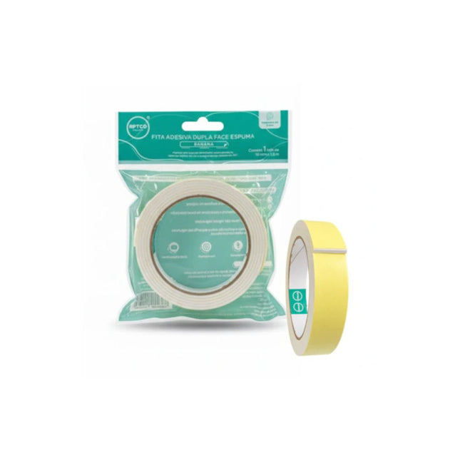 Fita Adesiva Dupla Face Espuma 18mm X 5,5mts Com 01 Unidade - FITA-ESP-02