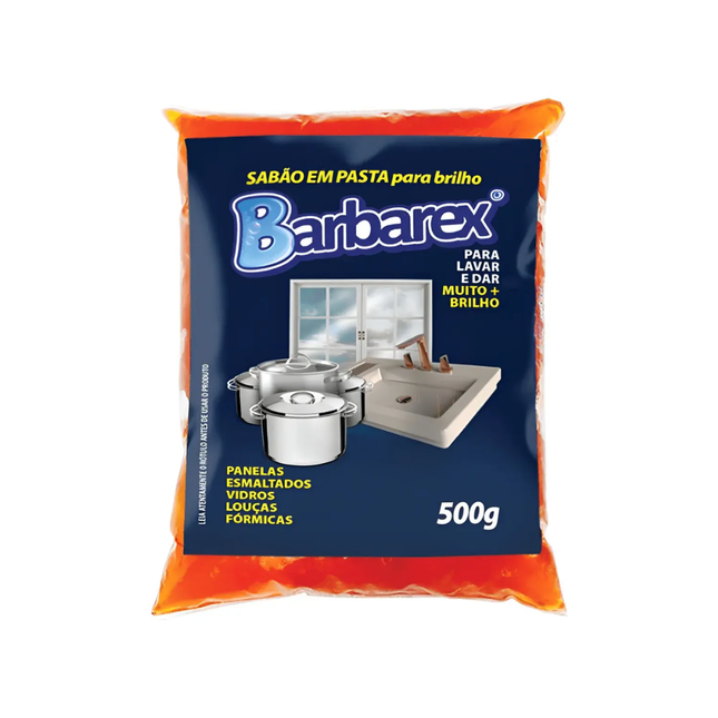 Pasta Brilho Embalada Barbarex 500g
