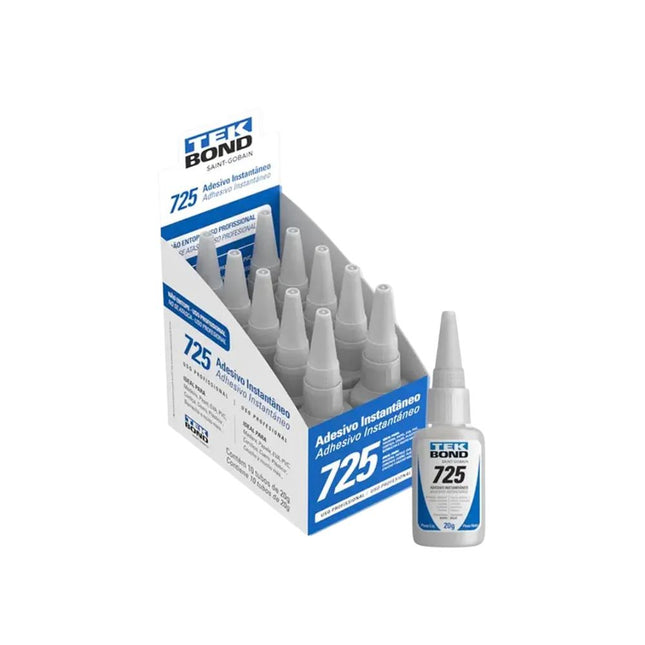 Cola Tekbond Instantâneo 725 20g Caixa Com 10 Unidades - 20521002804