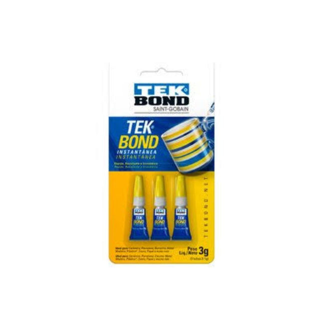 Cola Tekbond 3X1g Blister Com 01 Unidade - 10611000703
