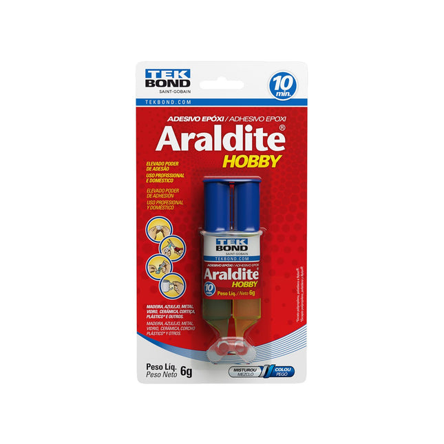 Cola Araldite Tekbond Hobby 6g Seringa Blister Com 01 Unidade - 10878500602
