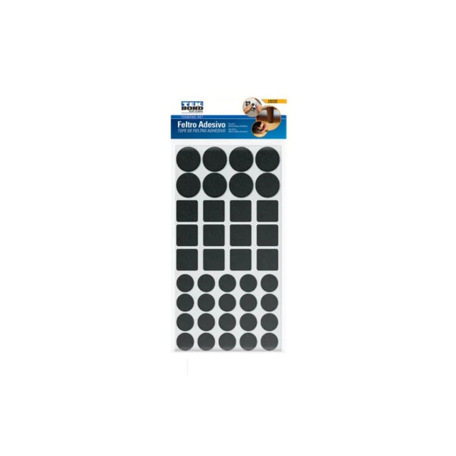Feltro Kit Tekbond Preto Com 40 Unidades - 23971099900