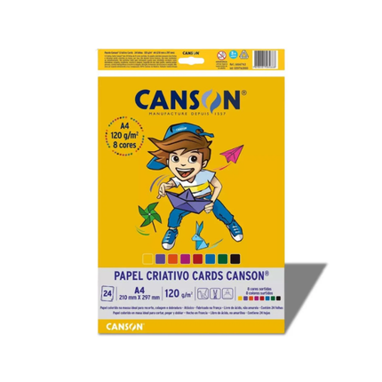 Papel Colorido Canson Criativo 8 Cores Com 01 Unidade - 66667088