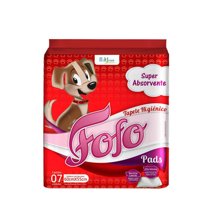 Tapete Higiênico Para Cachorros Fofo 60x55cm Com 07 Unidades - 11668