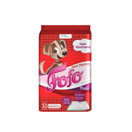 Tapete Higiênico Para Cachorros Fofo 60x55cm Com 30 Unidades - 11677