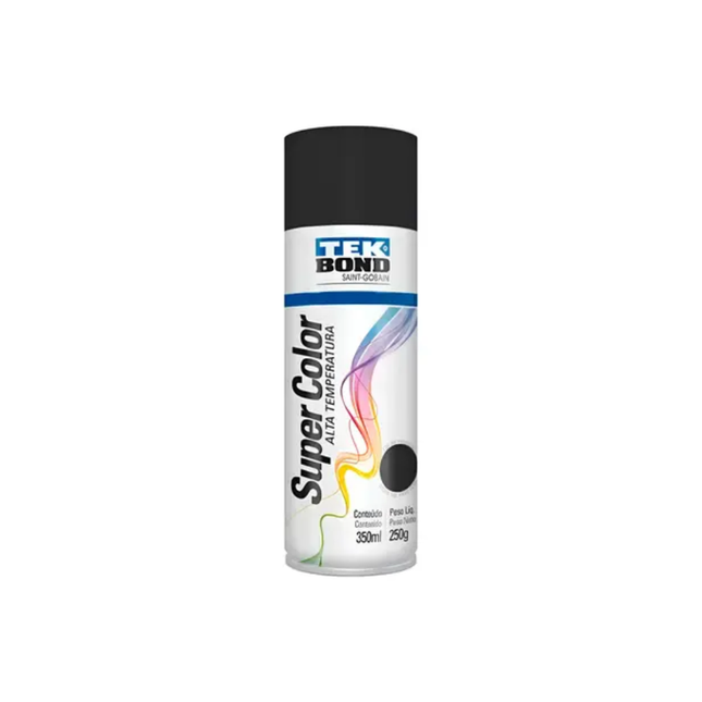 Tinta Super Color Alta TEMP.350/250g Cor Preta - 23251006900
