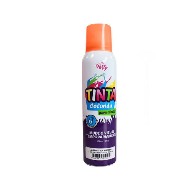 Spray Para Cabelo Aeroflex 150ml Laranja My Party - AE2600033