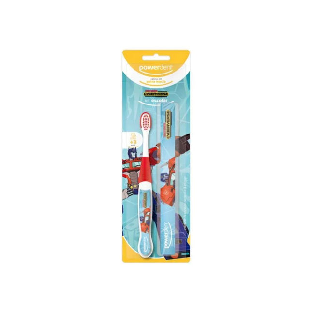 Kit Escolar Transformers + 3 Anos Com Estojo Powerdent - 2322