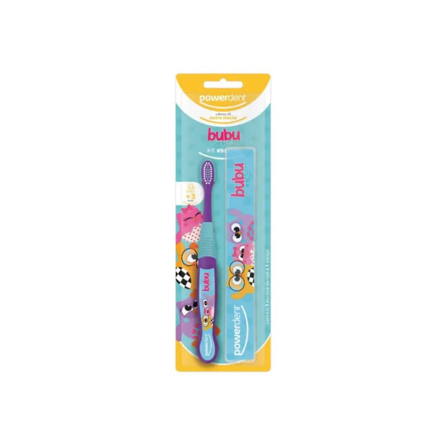 Kit Escolar Bubu + 3 Anos Com Estojo Powerdent - 2323