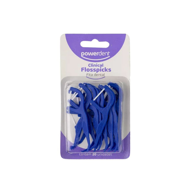 Fita Dental Flosspickis Com 20 Unidades Powerdent - 2515