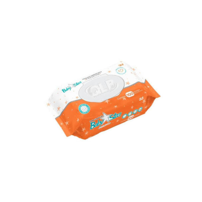 Toalha Umedecida Baby Star Premium Com 100 Unidades
