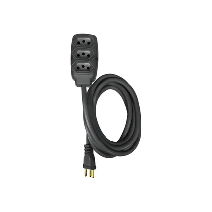 Extensao Bipolar Compolux Redonda Pl Preta 3mts - AM-010/Z