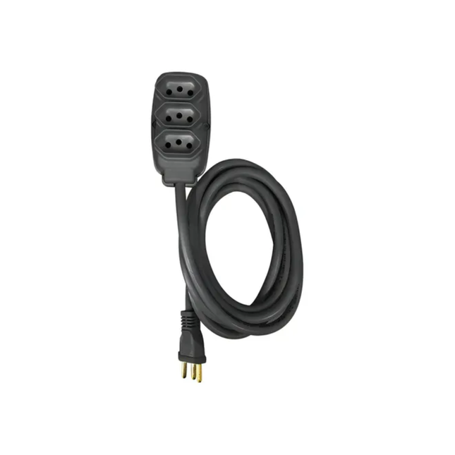 Extensao Bipolar Compolux Redonda Pl Preta 5mts - AM-011/Z