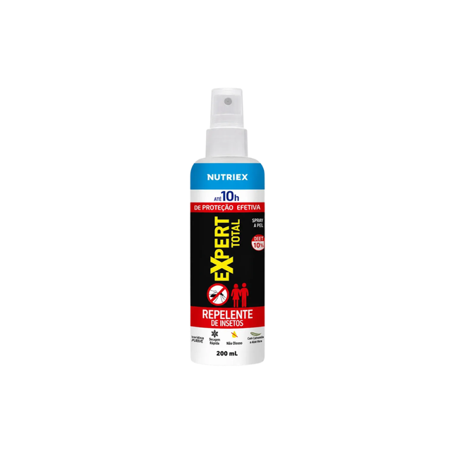 Repelente Insetos Ate 10 Hrs Expert Total Spray 200ml - 9240458