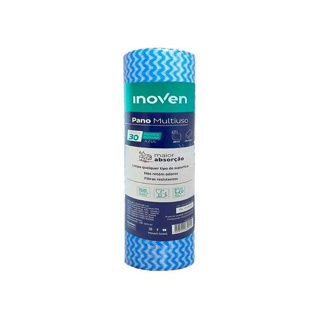 Pano Multiuso Inoven Tamanho 20X29cm Cor Azul - 1122
