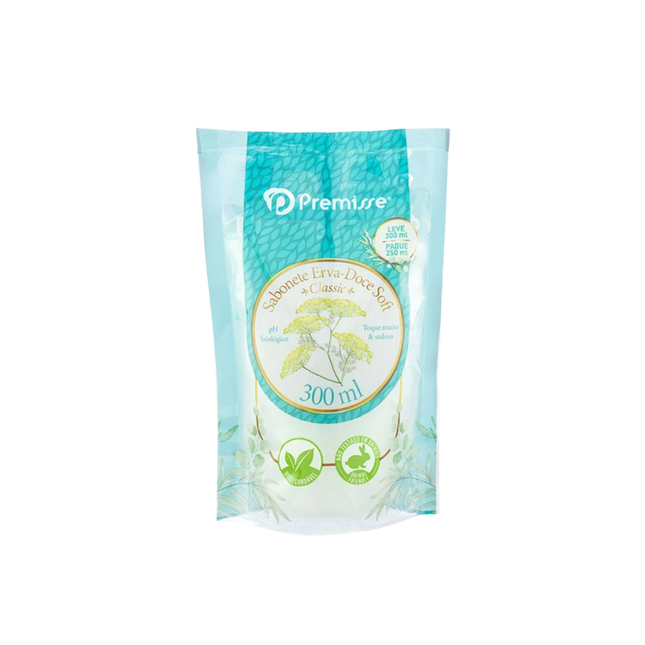 Sabonete Premisse 300ml Erva Doce Soft 300ml Refil - 110009
