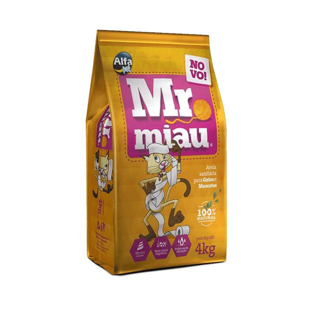 Areia Higienica Alfapet Mr Miau 4kg
