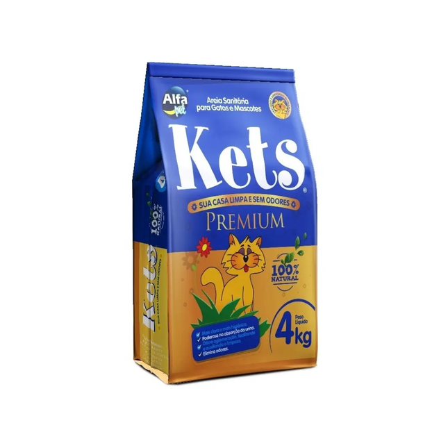 Areia Higiênica 4kg Premium Alfapet Tigreto