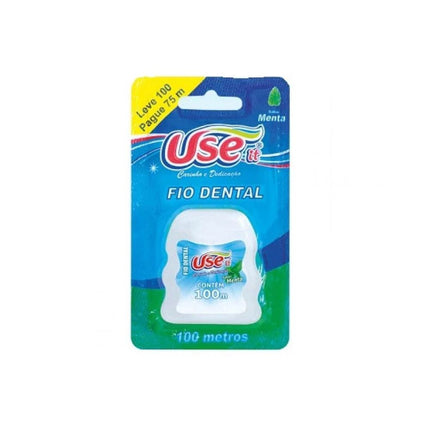 Fio Dental Use It 100mts Sabor Menta Com 01 Unidade - 7607