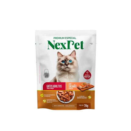 Racao Nexpet Gatos Adultos Salmao Sache 85g - 1219