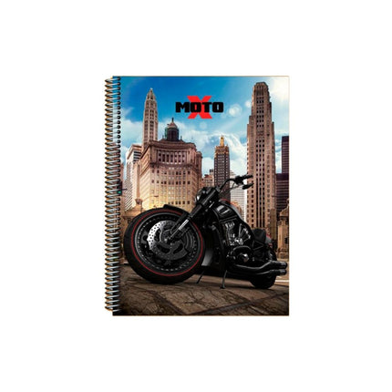 Caderno Maxima Univ. Com D 10X1 200FLS X-Moto S/N Com 01 Unidade - 0356