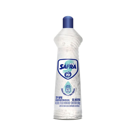 Alcool Em Gel 70% Safra Bactericida Inpm 500ml - 090111