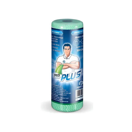 Pano Multiuso Rolo Talge 30Cmx25M Mr.Plus -  1004 Cor Verde