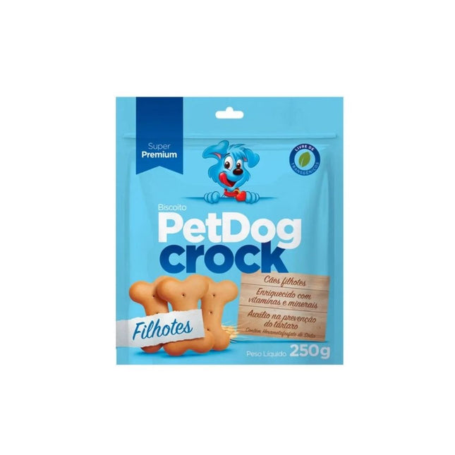 Biscoito Pet Dog Crock Filhotes 250g - 1399