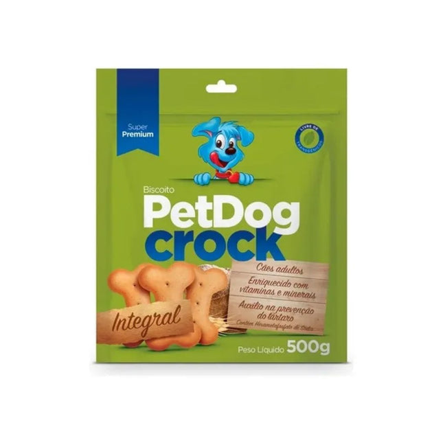 Biscoito Pet Dog Crock Integral 500g - 1398